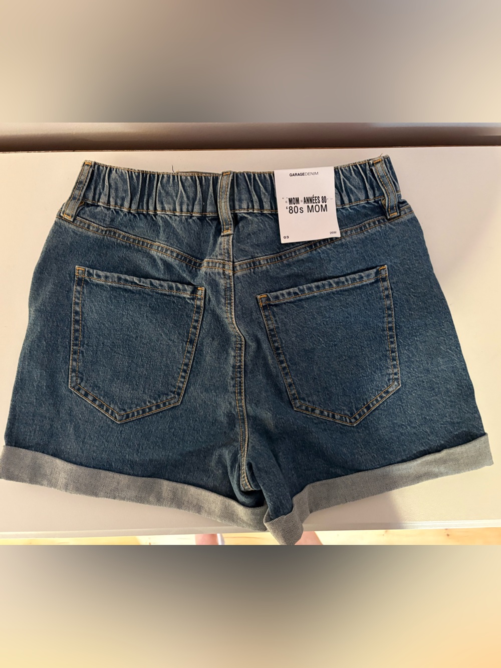 NWT Garage '80s Mom Denim Shorts - Blue
